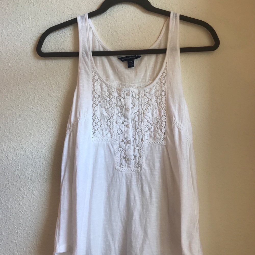 American Eagle Outfitters White Tank Top